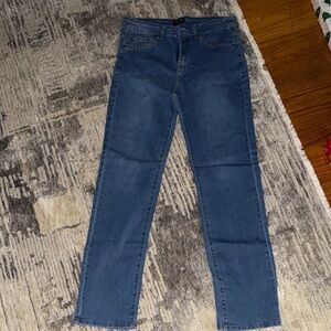 bebe Classic Blue Women's Straight Jeans